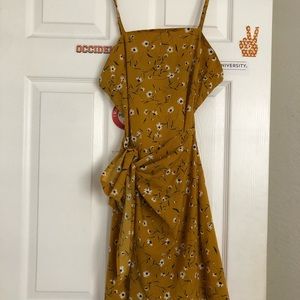 Floral wrap dress